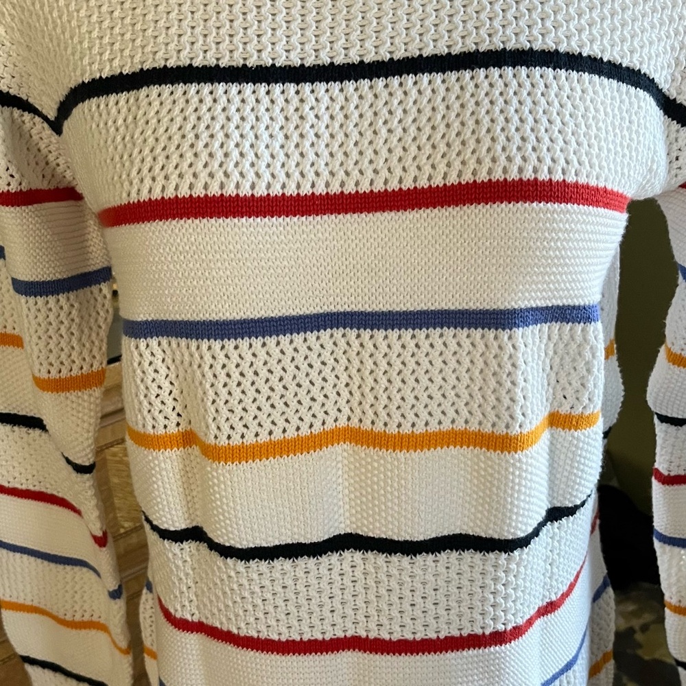 Liz Sport Striped Sweater…NWOT